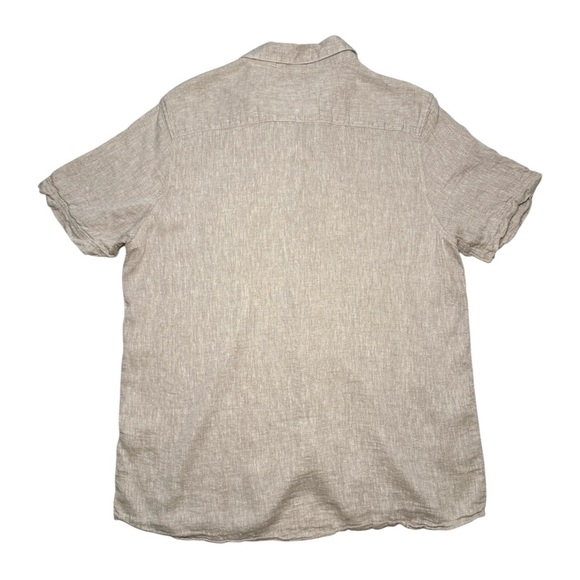 Bruno Positano Camp Shirt Men Large Washable Linen - Picture 2 of 4